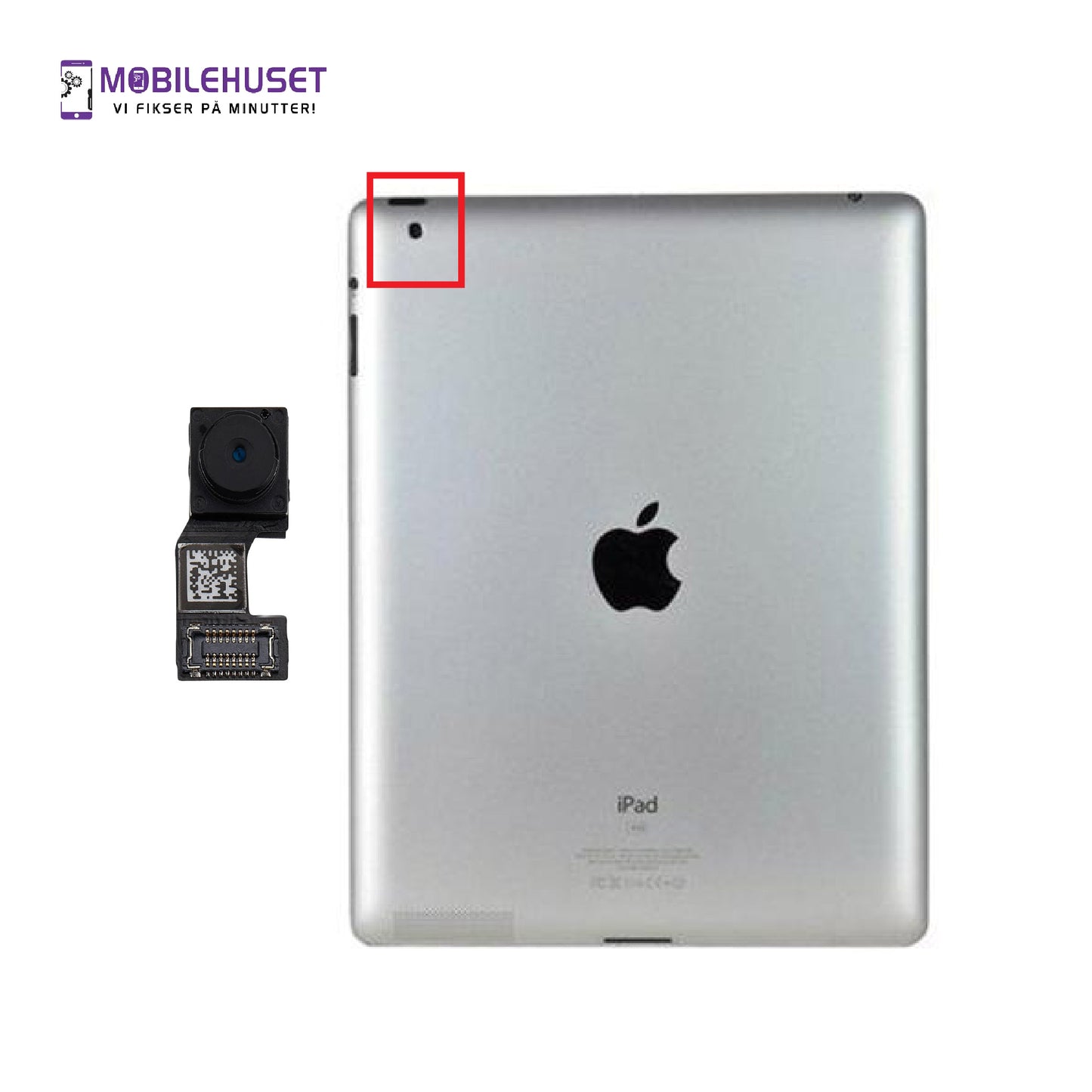 iPad 9.7" (2nd Gen 2011) Kamera Reparasjon & Utskifting