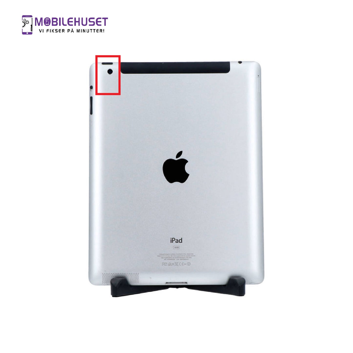 iPad 9.7" (3rd Gen 2012) Kamera Reparasjon & Utskifting