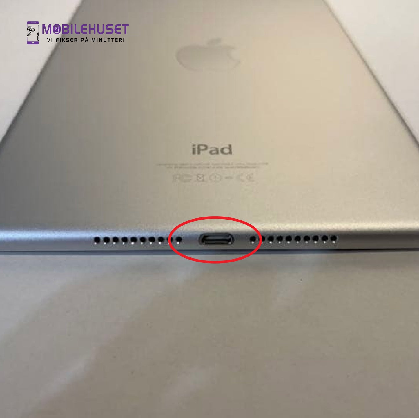 iPad Mini 7.9" (2nd Gen 2013) Ladekontakt (Charging Port) Reparasjon