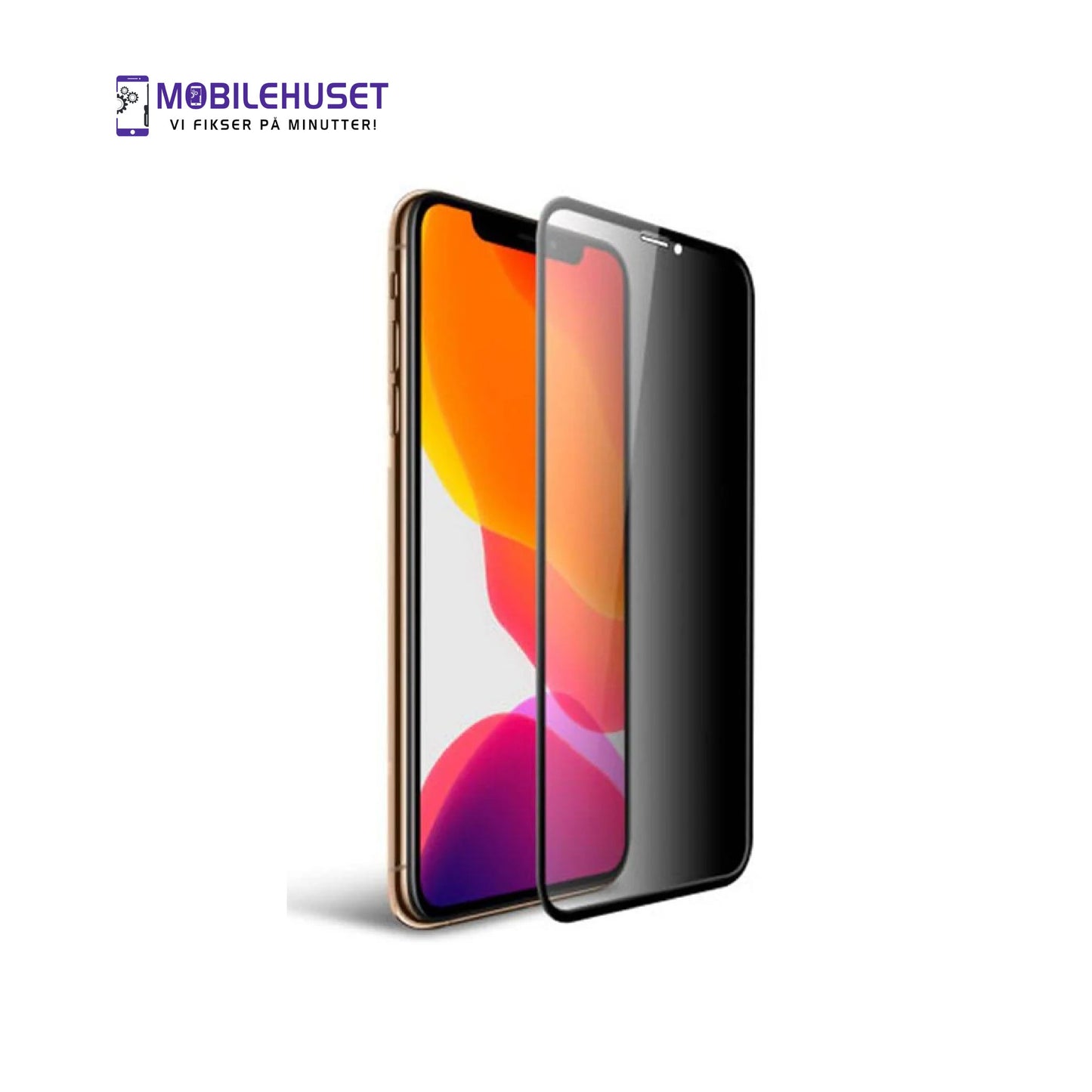 Personvern Herdet Glass Skjermbeskytter for iPhone 11 – Beskytt Skjermen og Ditt Privatliv