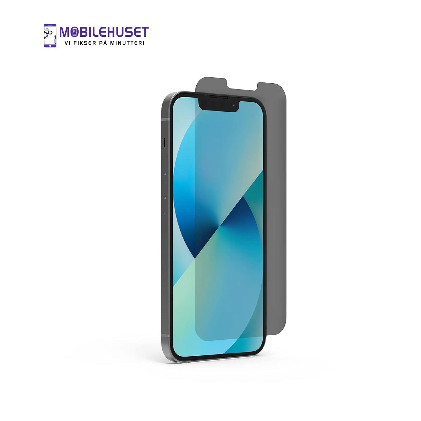 iPhone 13 Mini Personvern Herdet Glass Skjermbeskytter – Anti-Spion 9H Glass med Integrert Personvernfilter