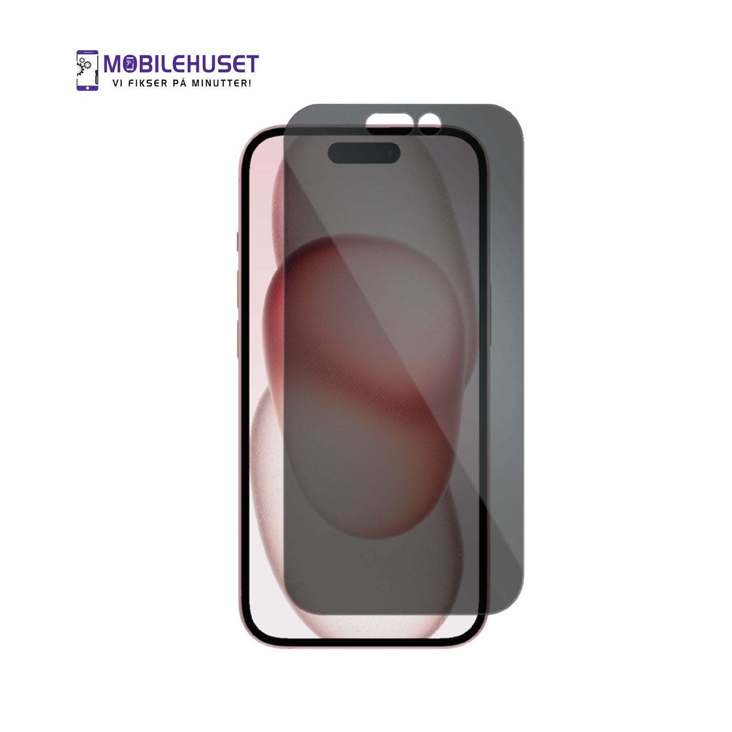 iPhone 15 Plus Personvern Herdet Glass Skjermbeskytter – Anti-Spion Full Dekning Beskyttelse