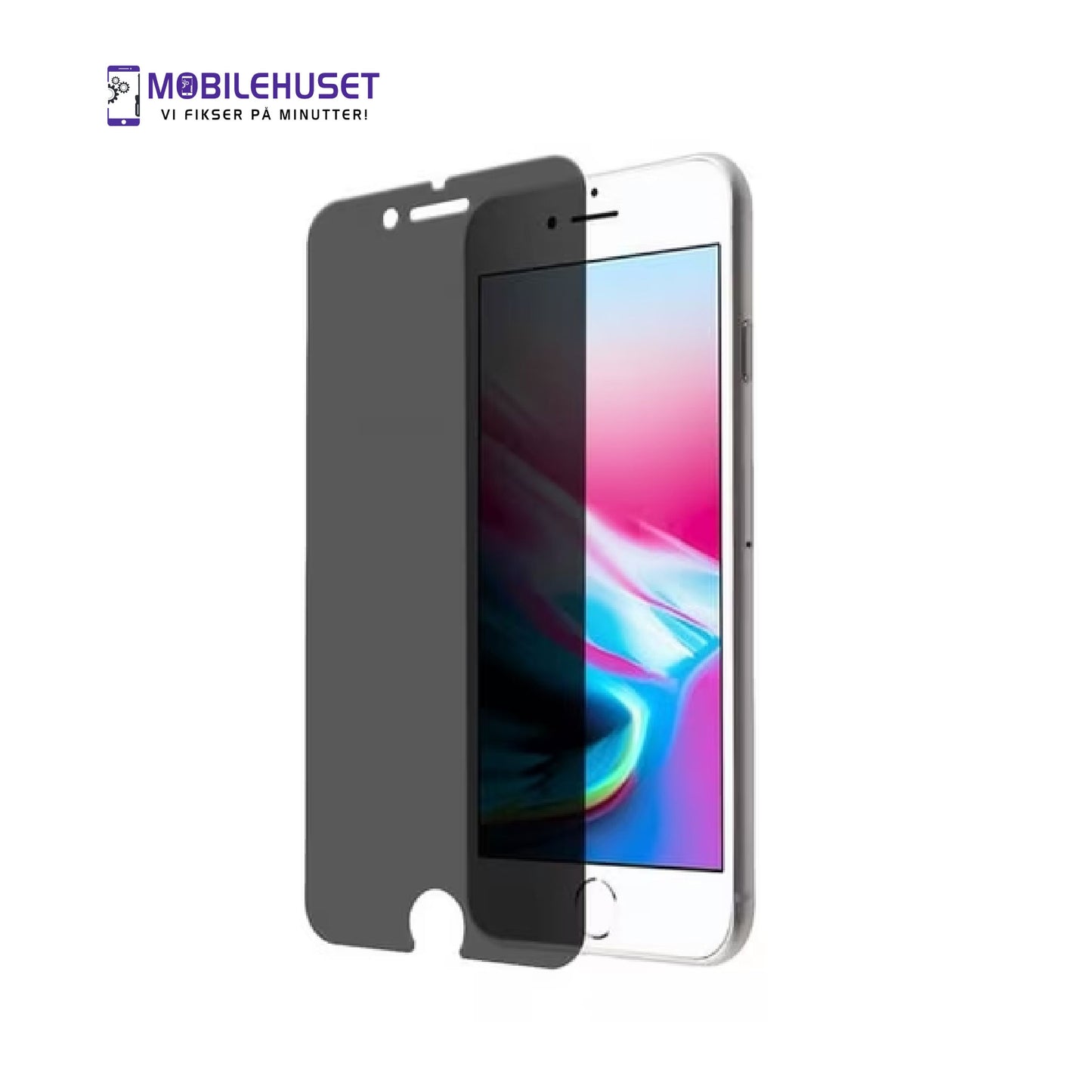 iPhone 8 Personvern Herdet Glass Skjermbeskytter – Sikker Skjerm og Bedre Personvern
