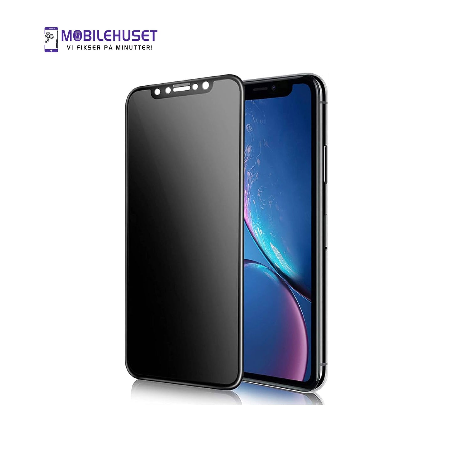 iPhone XR Personvern Herdet Glass Skjermbeskytter – Beskytt Privatlivet og Skjermen Din