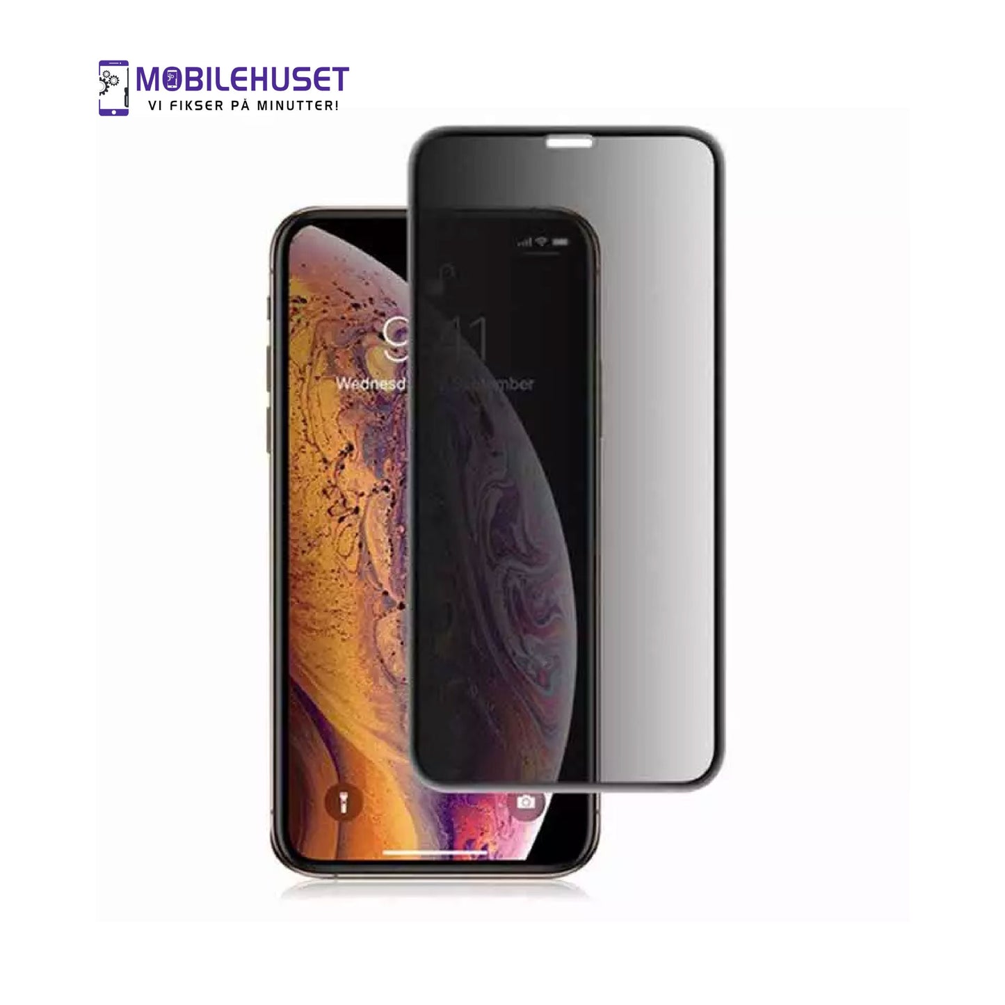 iPhone XS Max Personvern Herdet Glass Skjermbeskytter – Avansert Personvern og Skjermbeskyttelse