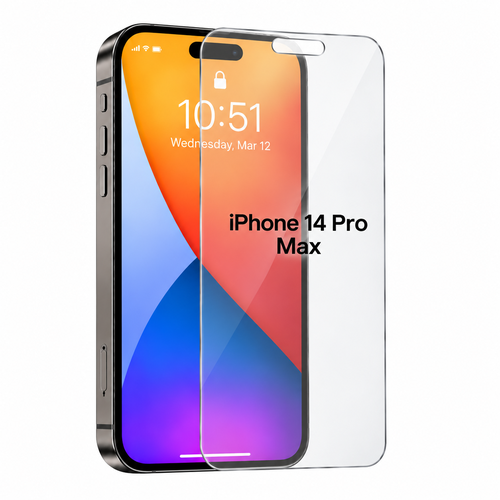 iPhone 14 Pro Max glasskjermbeskytter | Gratis montering i butikkene