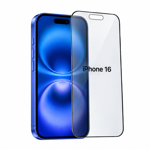 iPhone 16 glasskjermbeskytter | Gratis montering i butikk