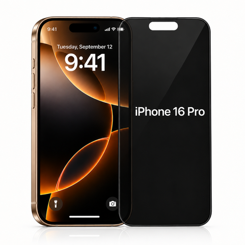 iPhone 16 Pro Privacy Skjermbeskytter | Gratis Montering i Butikk